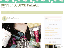 Tablet Screenshot of butterscotchpalace.com